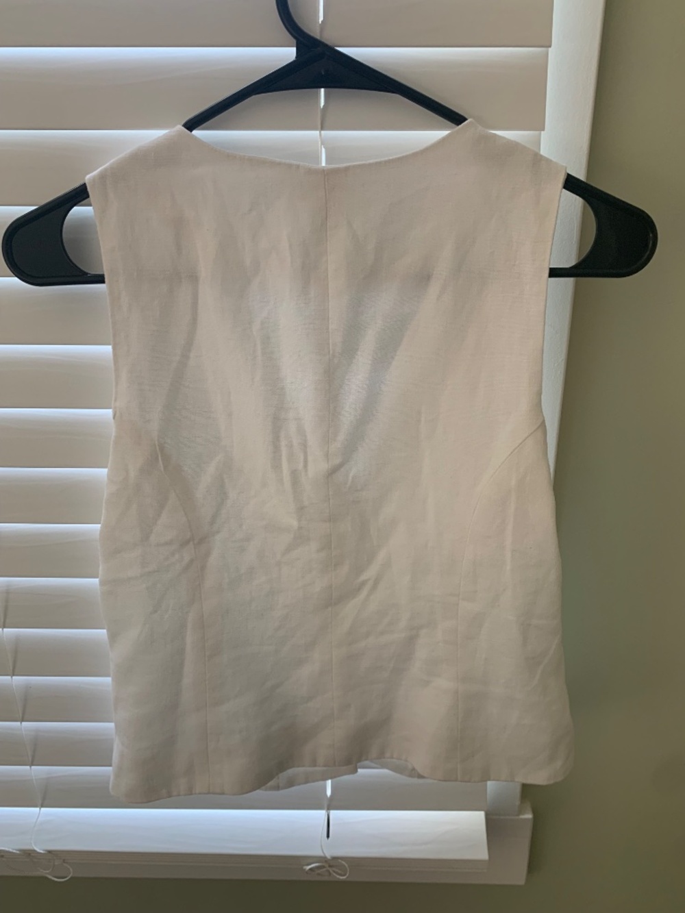 J Crew White Vest Size 0 - Picture 3 of 3